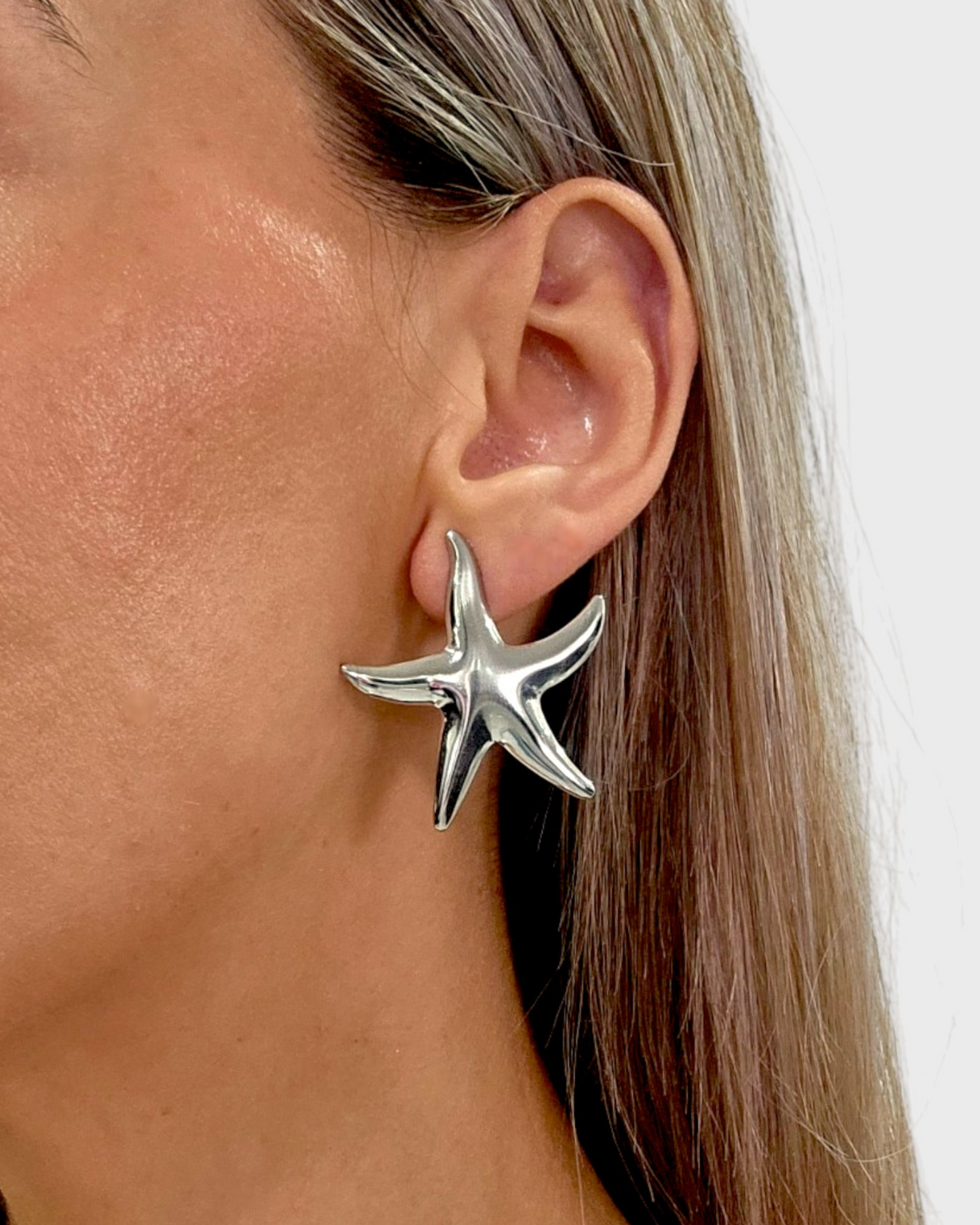 Pendientes Estrella plata