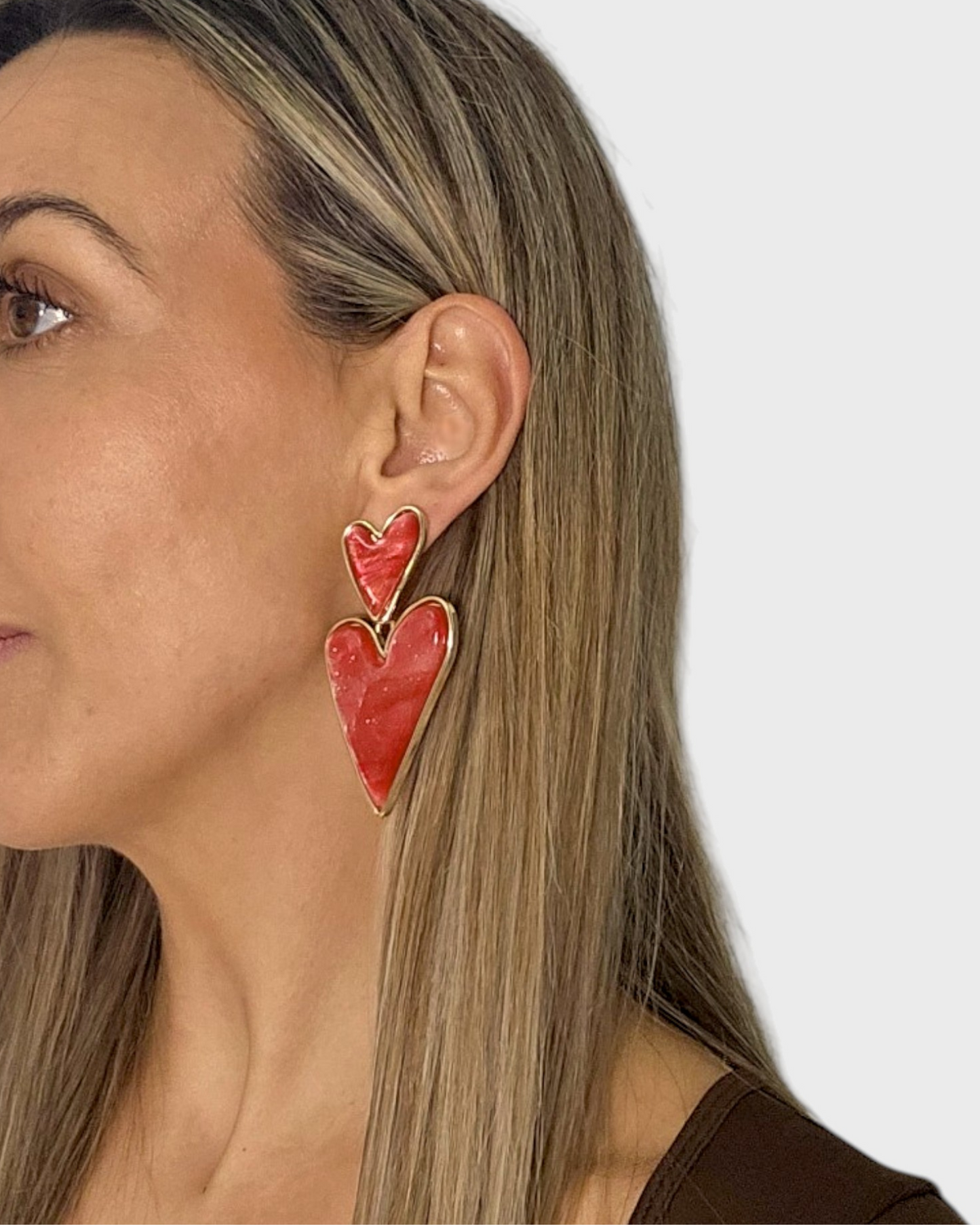 Pendientes Doble Corazón
