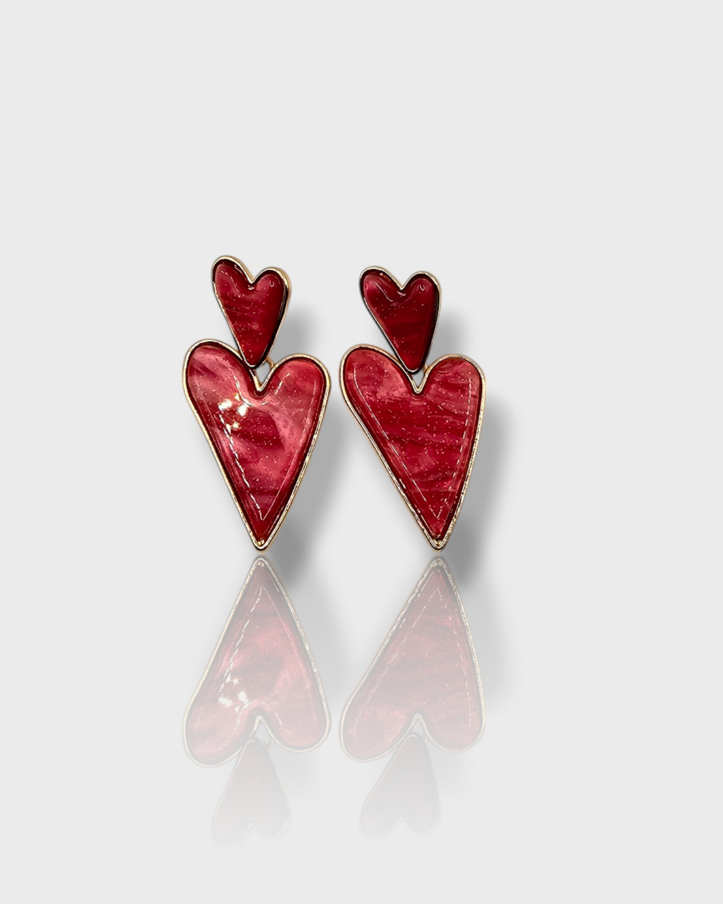 Pendientes Doble Corazón