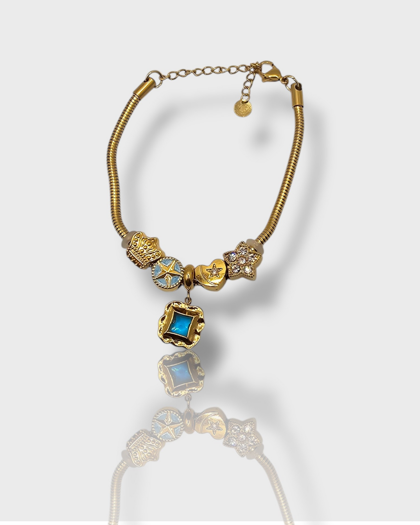 Pulsera Oro Azul