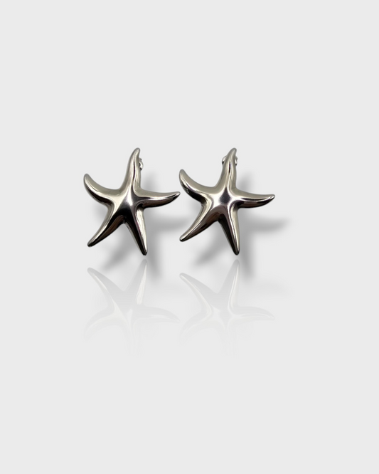 Pendientes Estrella plata